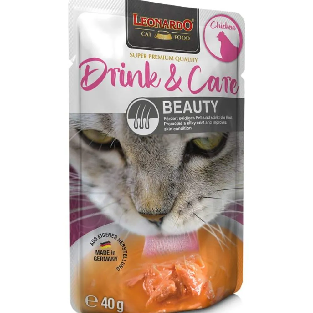 Leonardo|Leonardo>Futterfreund Leonardo Drink + Care Beauty Chicken 40g