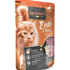 Leonardo>Futterfreund Leonardo Pouch Ente + Käse 85g