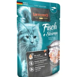 Leonardo>Futterfreund Leonardo Pouch Fisch + Shrimps 85g