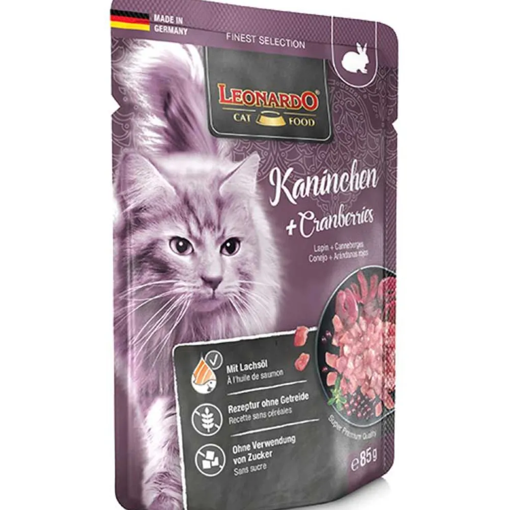Leonardo>Futterfreund Leonardo Pouch Kaninchen + Cranberries 85g