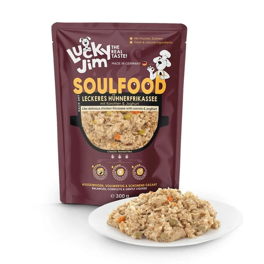Lucky Jim>Futterfreund Lucky Jim Soulfood Hühnerfrikassee 300g