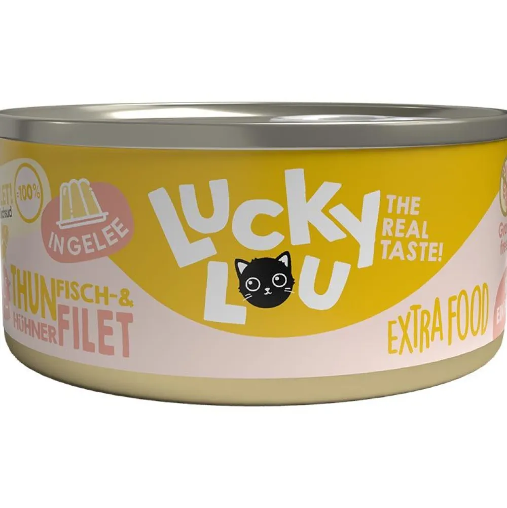 Lucky Lou>Futterfreund Lucky Lou Extrafood Thunfisch + Hühnerfilet in Gelee 70g