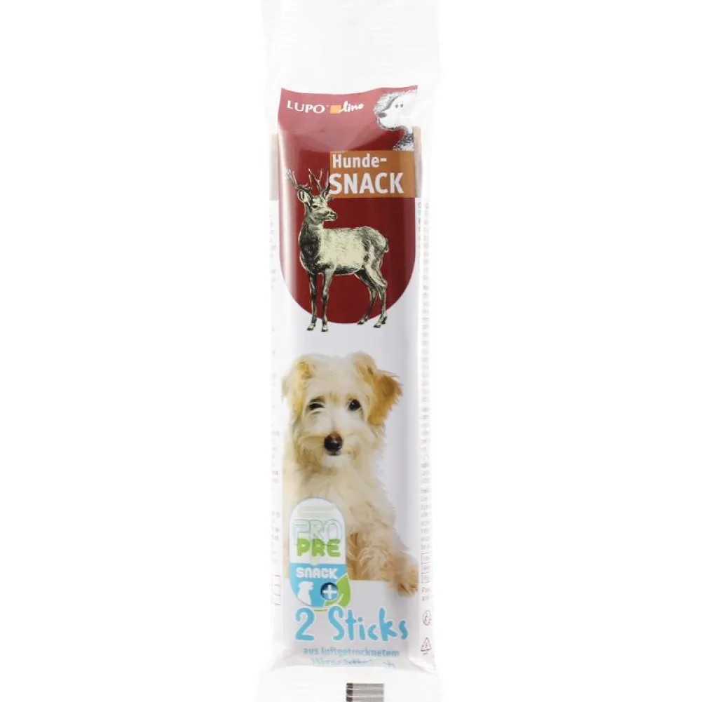 Wild|Markus Mühle>Futterfreund LUPOlino Hunde-Sticks Hirsch 50g (2 Sticks)