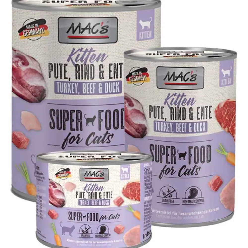 Macs>Futterfreund Macs Cat Dose Kitten Pute, Rind und Ente