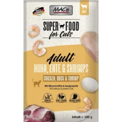 Macs>Futterfreund Macs Cat Pouch Huhn, Ente + Shrimps 100g