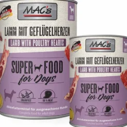 Macs>Futterfreund Macs Dog Lamm mit Geflügelherzen