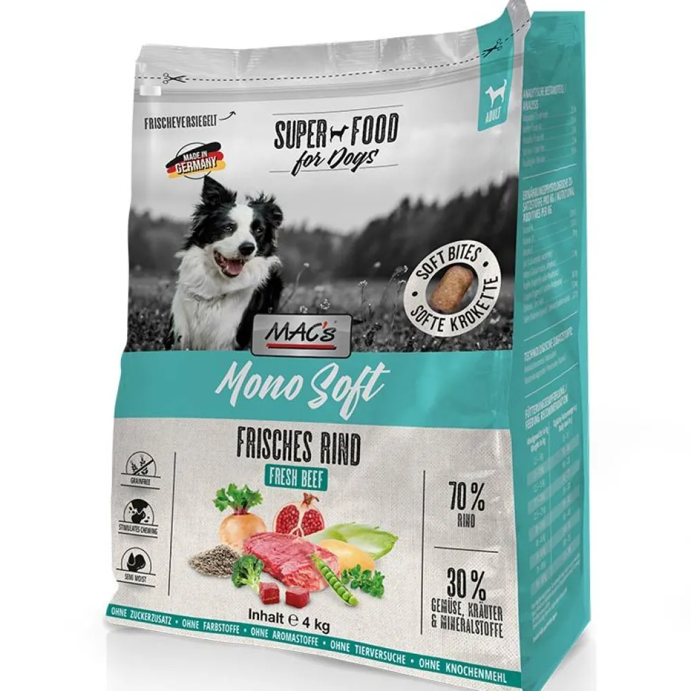Macs>Futterfreund Macs Mono Soft Frisches Rind 4kg