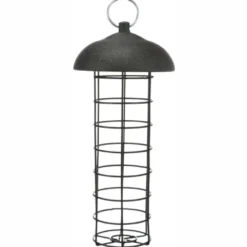 Wildvogelfutter>Futterfreund Meisenknödelhalter, 10x21 cm, schwarz