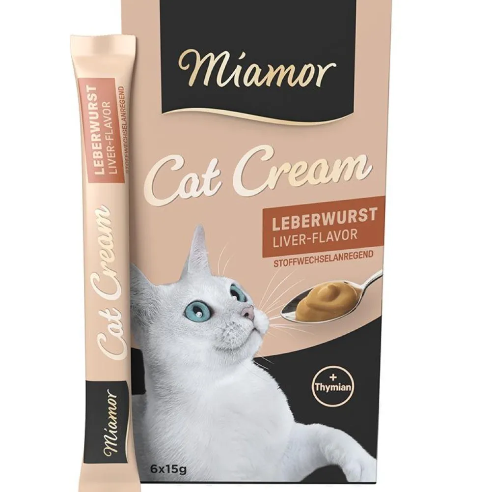 Miamor|Miamor>Futterfreund Miamor Cat-Snack Leberwurst-Cream 6x15g