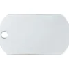 Adressanhänger|Adressanhänger Gravur>Futterfreund Military Groß Chrom Horizontal