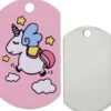 Adressanhänger|Adressanhänger Gravur>Futterfreund Military Groß Unicorn Vertikal
