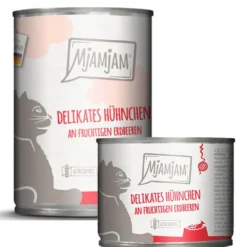 Mjamjam>Futterfreund MjAMjAM delikates Hühnchen an fruchtigen Erdbeeren