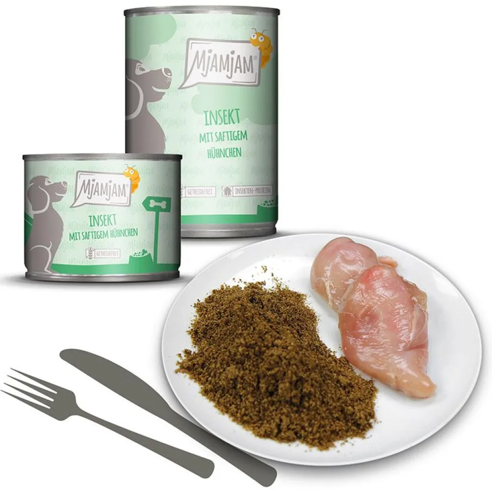 Mjamjam>Futterfreund MjAMjAM Dog Dose Insekt mit saftigem Hühnchen