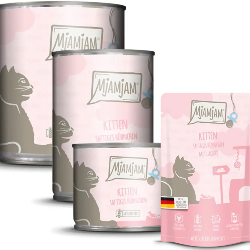 Mjamjam>Futterfreund MjAMjAM Kitten saftiges Hühnchen mit Lachsöl