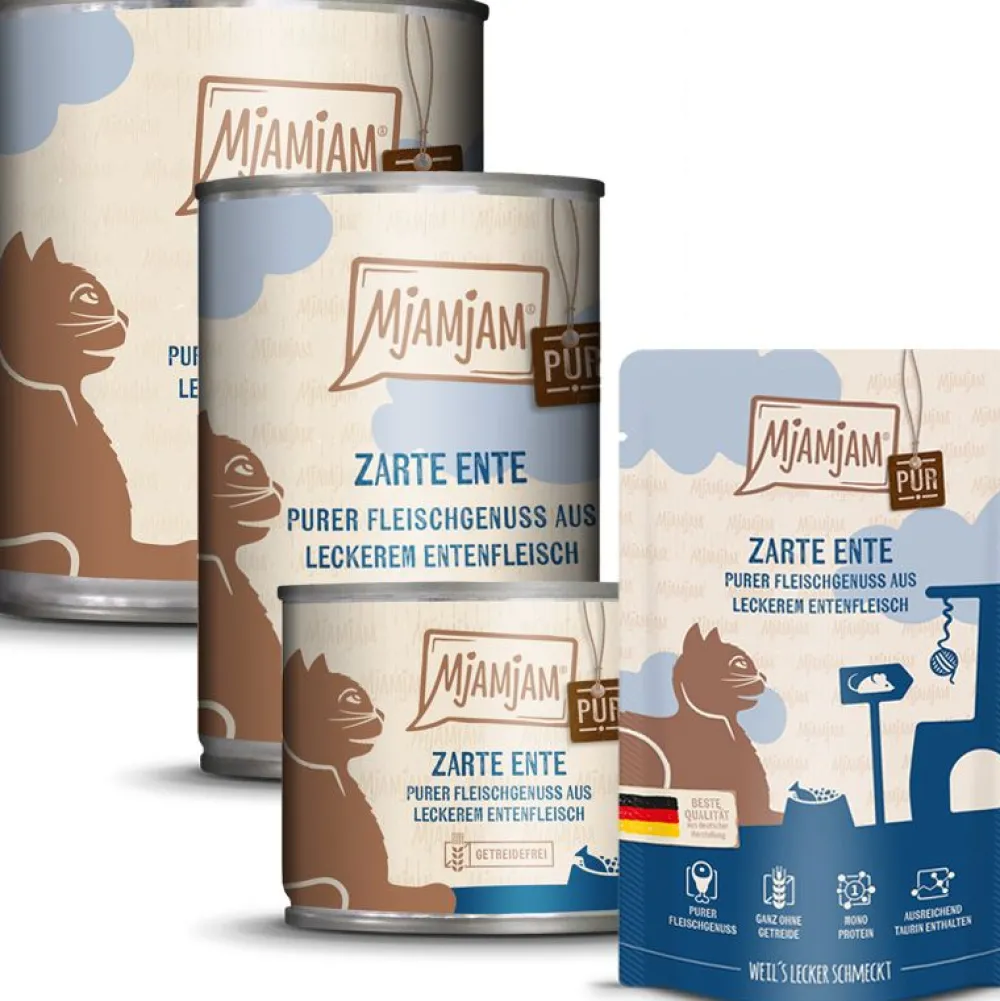 Mjamjam>Futterfreund MjAMjAM - Purer Fleischgenuss - Zarte Ente Pur