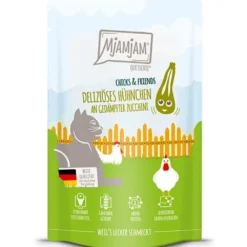 Mjamjam>Futterfreund MjAMjAM Quetschie Chicks + Friends Hühnchen an Zucchini 125g