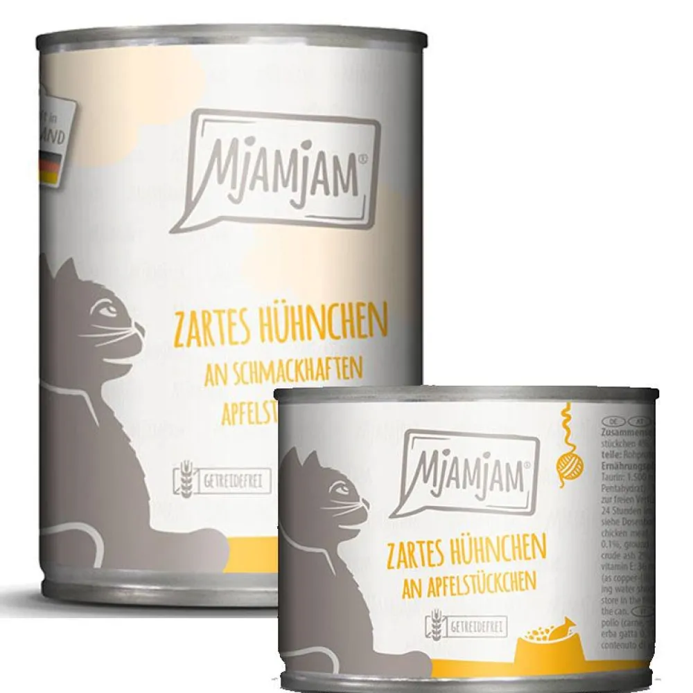 Mjamjam>Futterfreund MjAMjAM zartes Hühnchen an schmackhaften Apfelstückchen