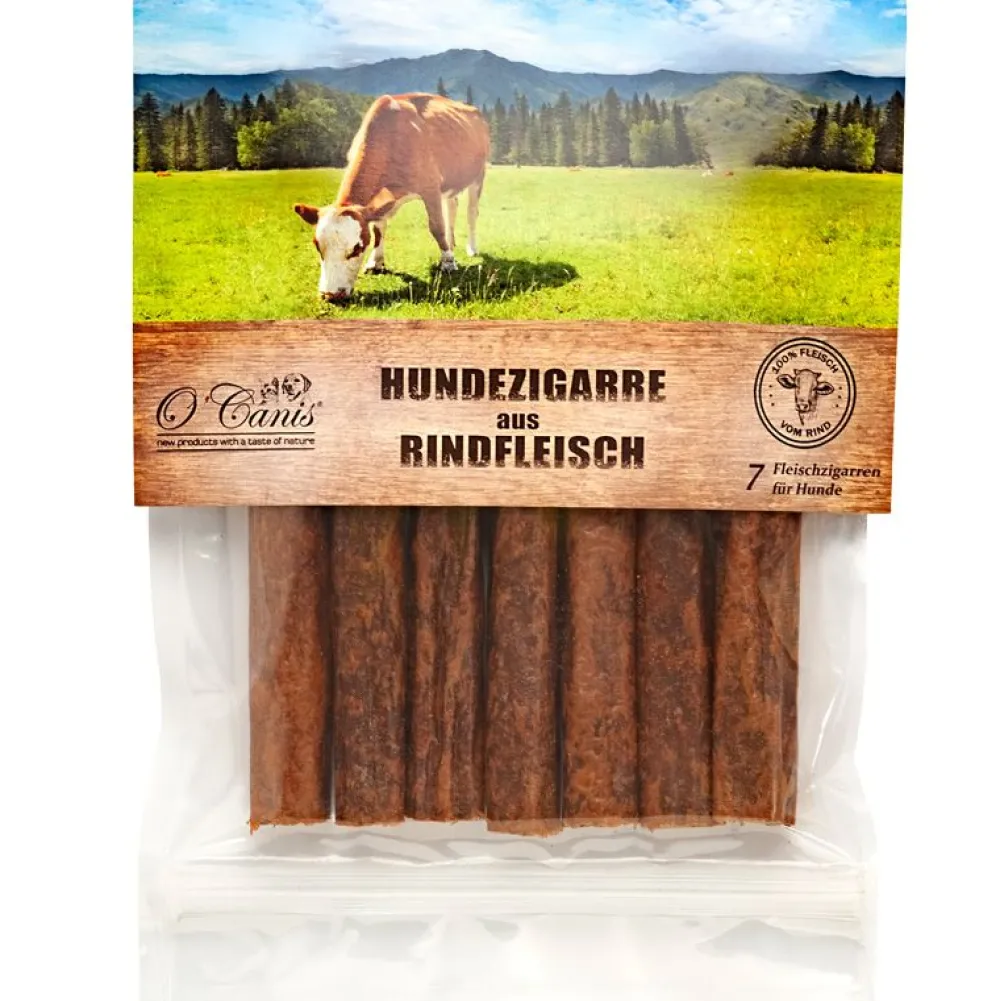 Rind|Kaurollen>Futterfreund Ocanis Hundezigarre aus Rindfleisch 7 Stk./180g