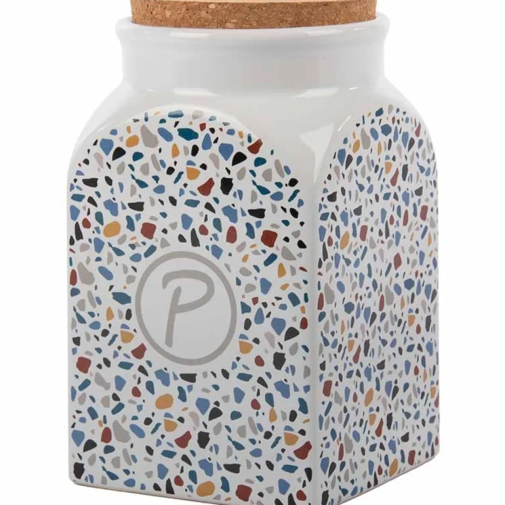 Futternapf>Futterfreund Petlando Futter- und Snackdose Terrazzo, 1350 ml, weiß
