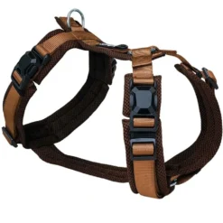 Halsbänder, Leinen & Geschirre>Futterfreund Petlando Magnetech Y-Comfort Geschirr, mokka/cognac
