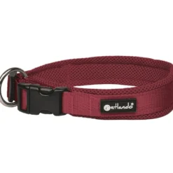 Halsbänder, Leinen & Geschirre>Futterfreund Petlando Mesh Halsband, bordeaux