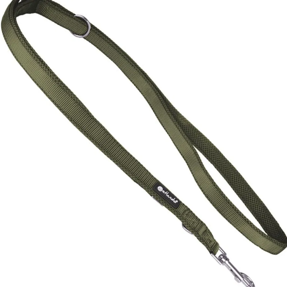 Halsbänder, Leinen & Geschirre>Futterfreund Petlando Mesh 3 M Führleine, olive