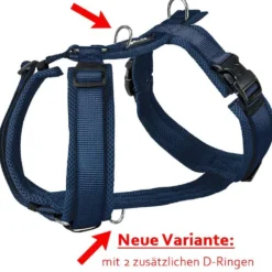 Halsbänder, Leinen & Geschirre>Futterfreund Petlando Mesh Y-Comfort Geschirr, navy