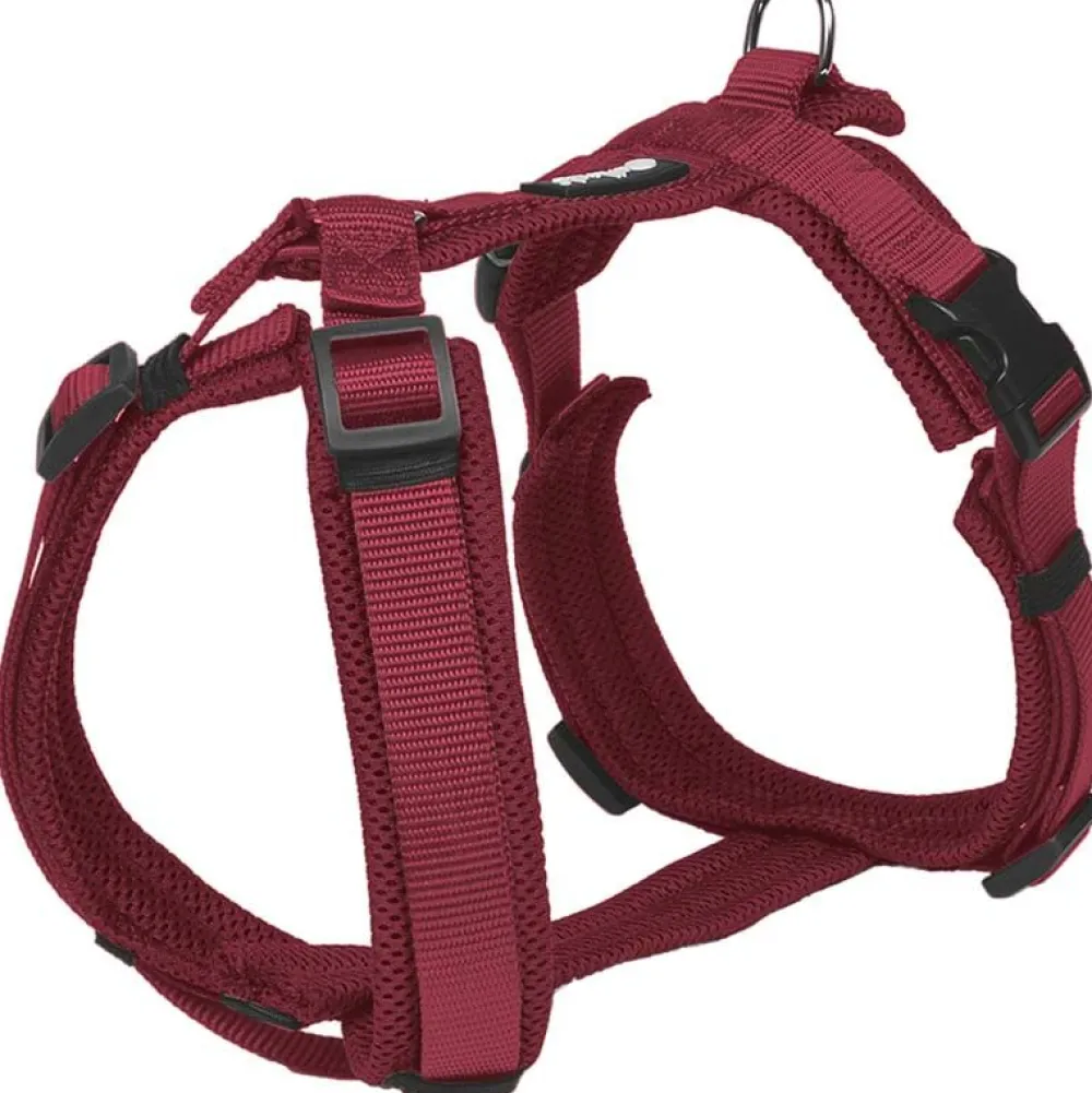 Halsbänder, Leinen & Geschirre>Futterfreund Petlando Mesh Y-Comfort Geschirr, bordeaux