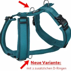 Halsbänder, Leinen & Geschirre>Futterfreund Petlando Mesh Y-Comfort Geschirr, petrol