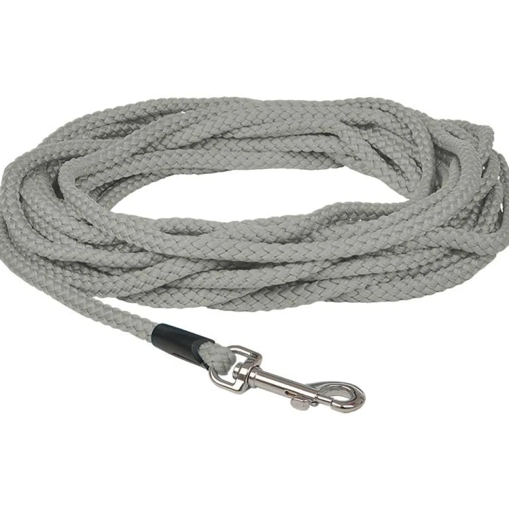 Halsbänder, Leinen & Geschirre>Futterfreund Petlando Weavers Schleppleine, 6mm, grau