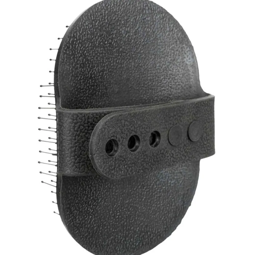 Bürsten & Kämme|Fellpflege>Futterfreund Pflegestriegel, oval, 8×13 cm