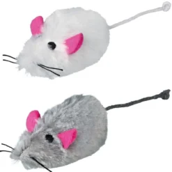 Katzenspielzeug>Futterfreund Plüschmäuse, Langhaar, 9 cm