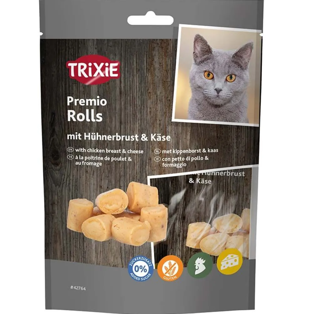Trixie>Futterfreund Premio Chicken und Cheese Rolls 50g