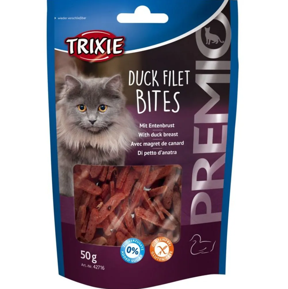 Trixie>Futterfreund Premio Duck Filet Bites, Ente, 50g
