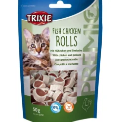 Trixie>Futterfreund Premio Rolls, Hühnchen/Seelachs, 50g
