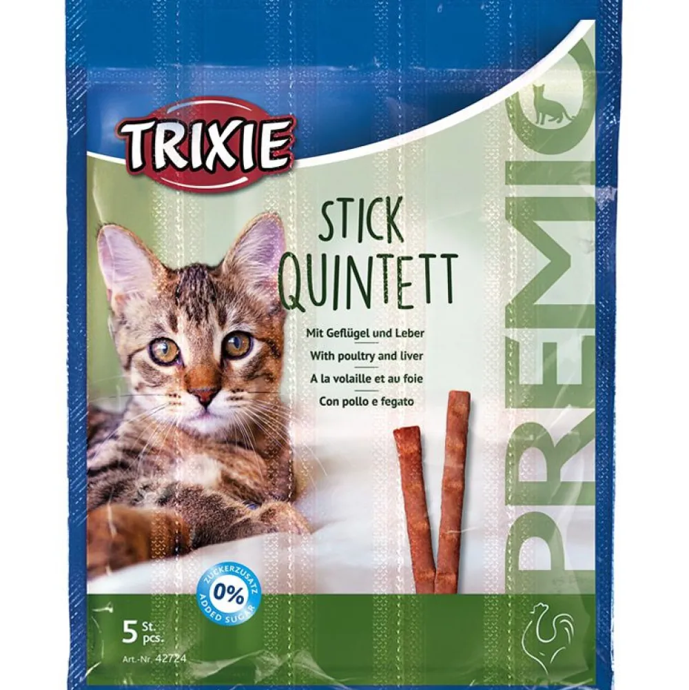 Trixie>Futterfreund Premio Stick Quintett, Geflügel/Leber, 5×5g