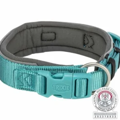 Halsbänder, Leinen & Geschirre>Futterfreund Premium Halsband, extra breit, aqua/grafit