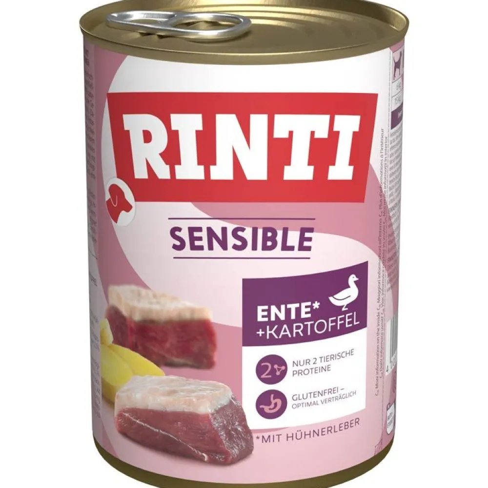 Rinti>Futterfreund Rinti Sensible Ente, Hühnerleber u. Kartoffel 400g