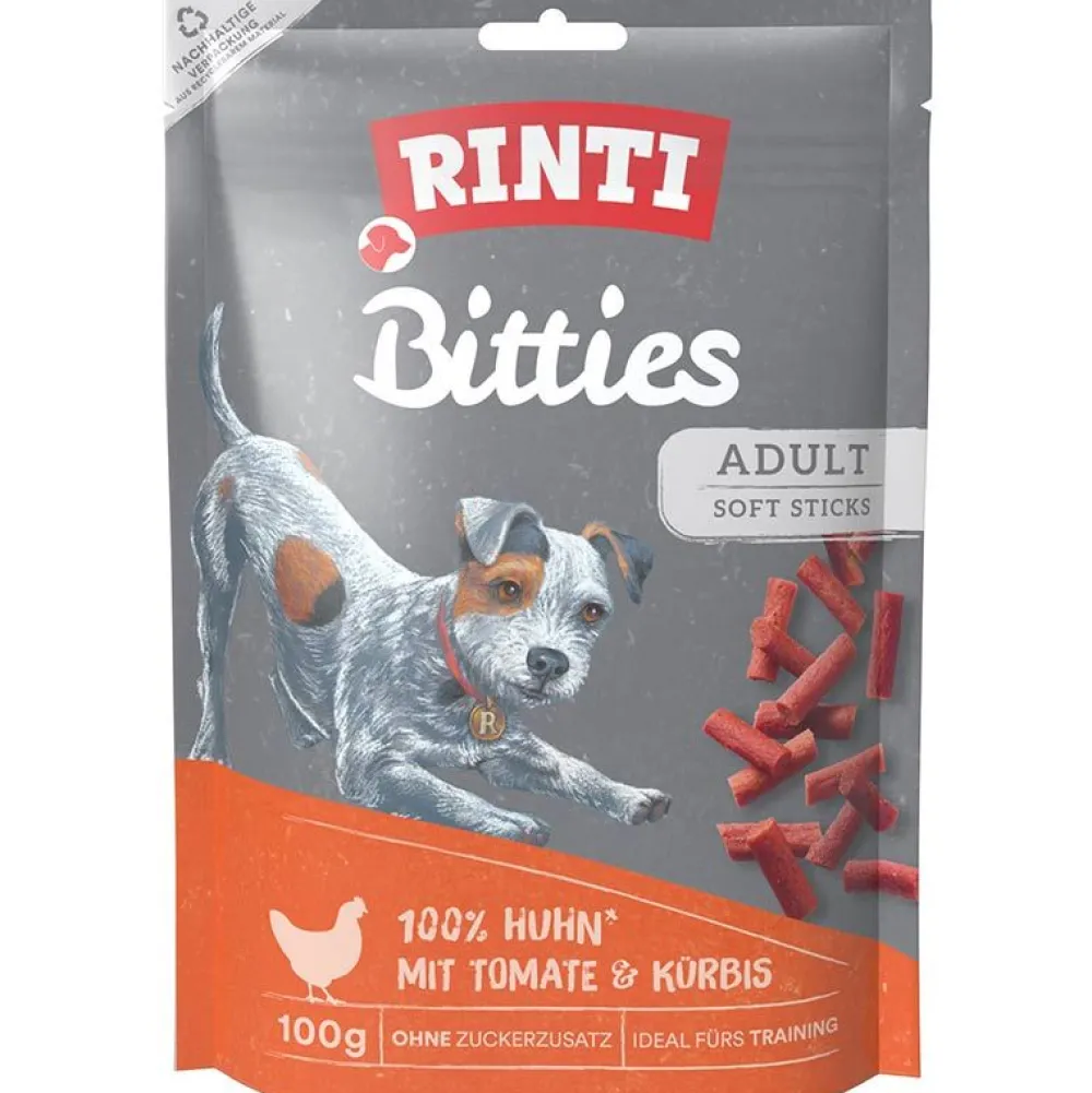 Rinti|Rinti>Futterfreund Rinti Snack Bitties Huhn mit Tomate & Kürbis 100g