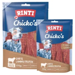 Rinti|Rinti>Futterfreund Rinti Snack Chickos Lammstreifen