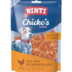 Rinti|Rinti>Futterfreund Rinti Snack Chickos MINI Käsewürfel mit Huhn 80g