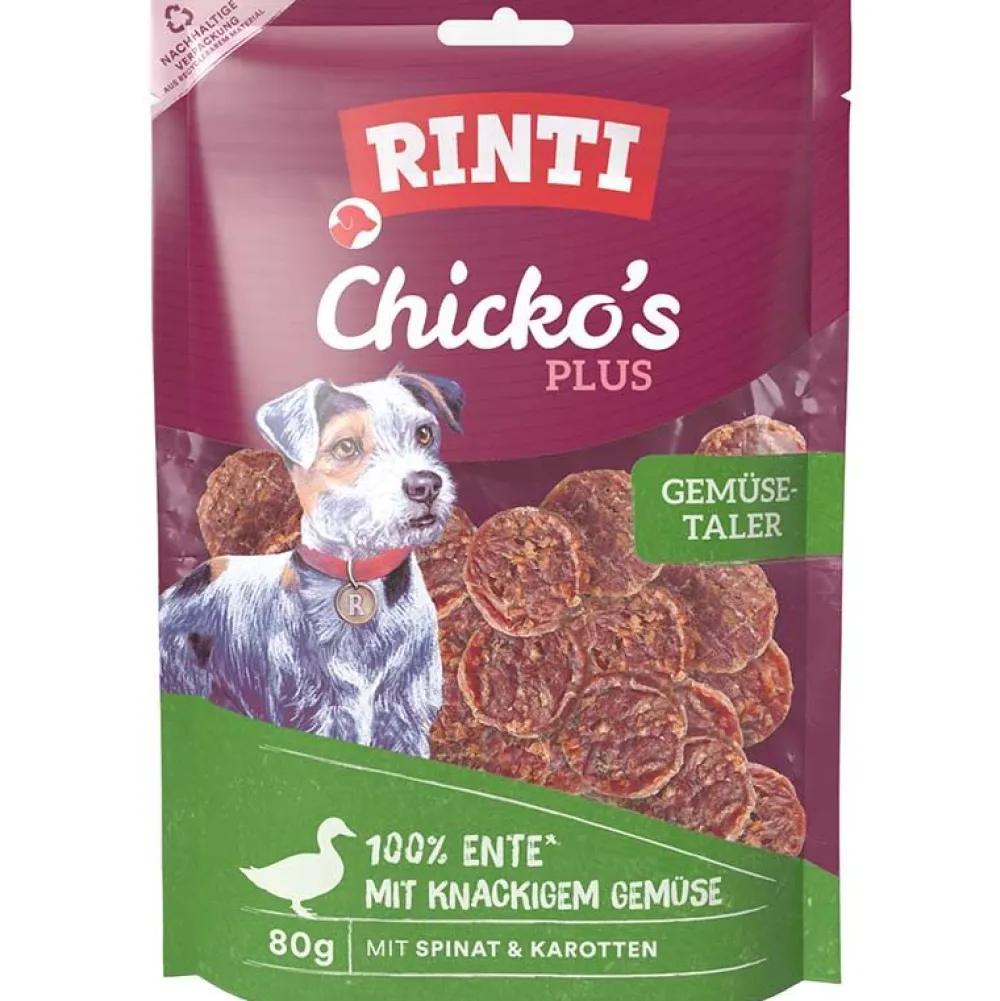 Rinti|Rinti>Futterfreund Rinti Snack Chickos PLUS Gemüsetaler 80g