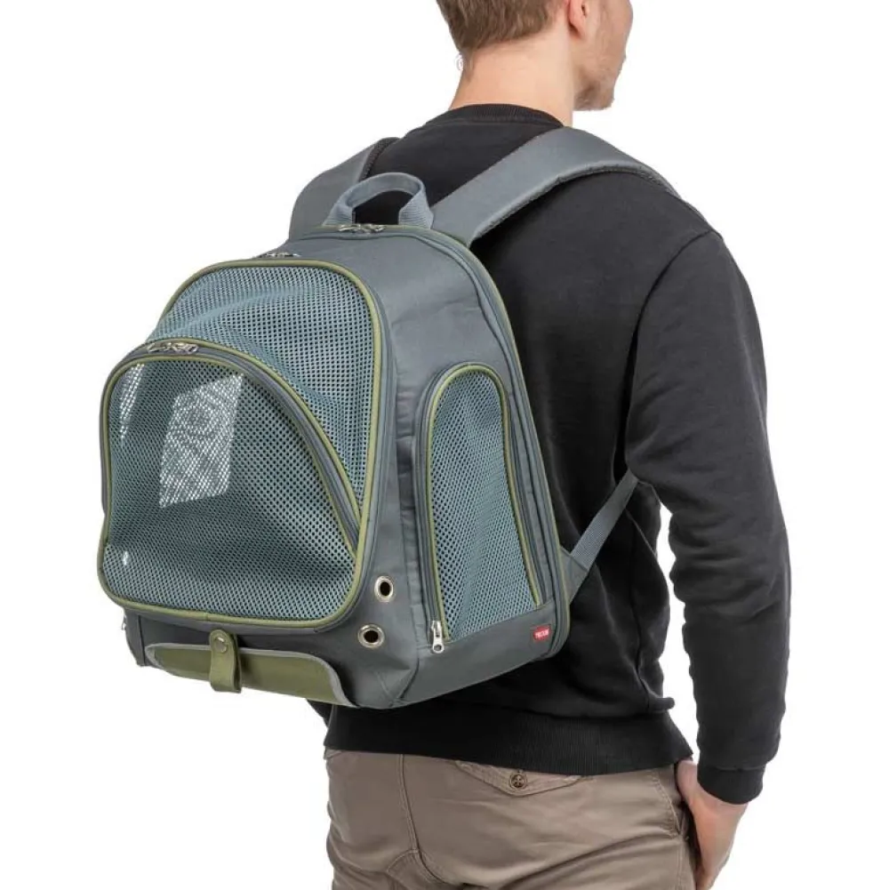 Camping Mit Hund|Unterwegs Mit Hund>Futterfreund Rucksack Lyla, 34 x 22 x 42cm, grau/blau