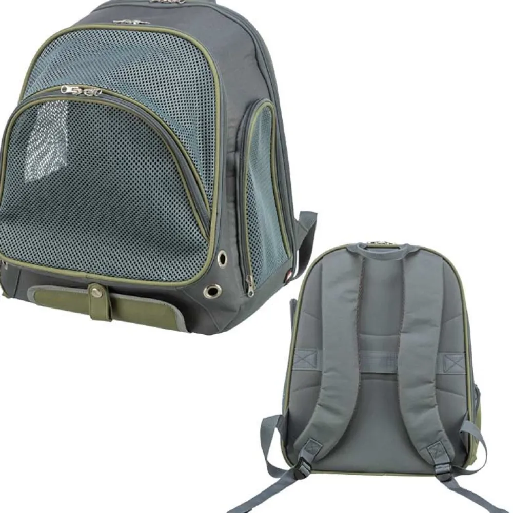 Camping Mit Hund|Unterwegs Mit Hund>Futterfreund Rucksack Lyla, 34 x 22 x 42cm, grau/blau