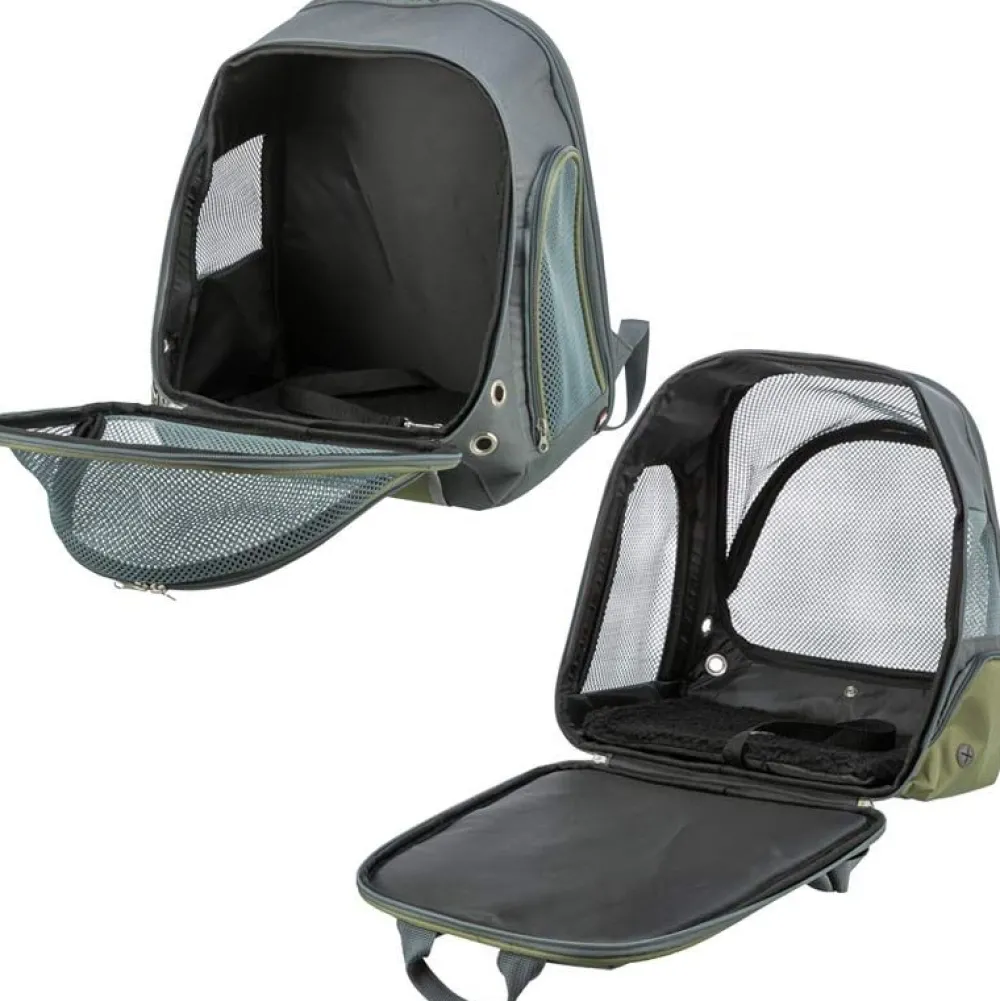 Camping Mit Hund|Unterwegs Mit Hund>Futterfreund Rucksack Lyla, 34 x 22 x 42cm, grau/blau