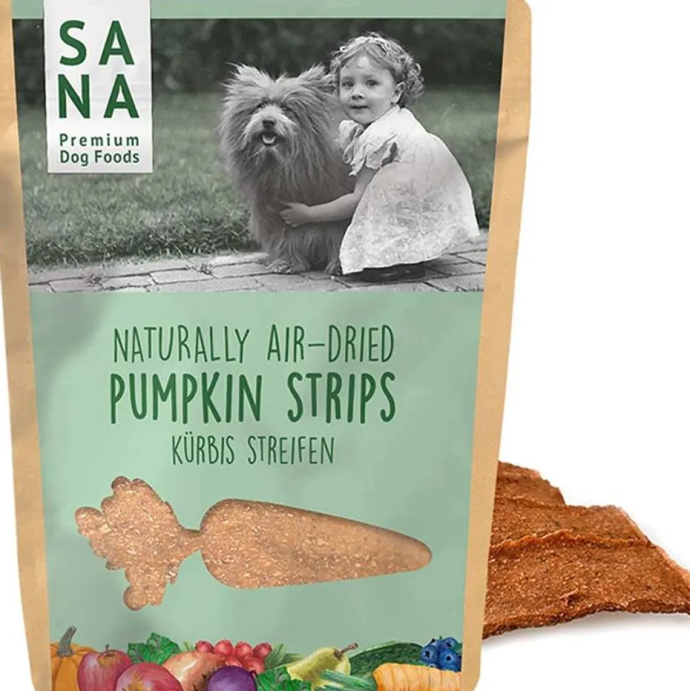 Sanadog|Kaustreifen>Futterfreund Sanadog Veggie Streifen Kürbis 100g