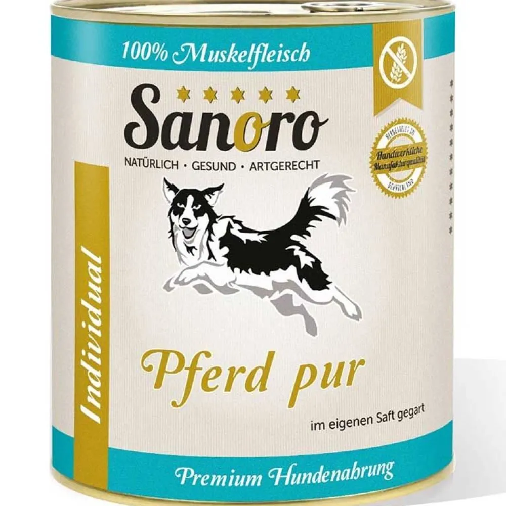 Sanoro>Futterfreund Sanoro Pures Muskelfleisch Pferd pur 800g
