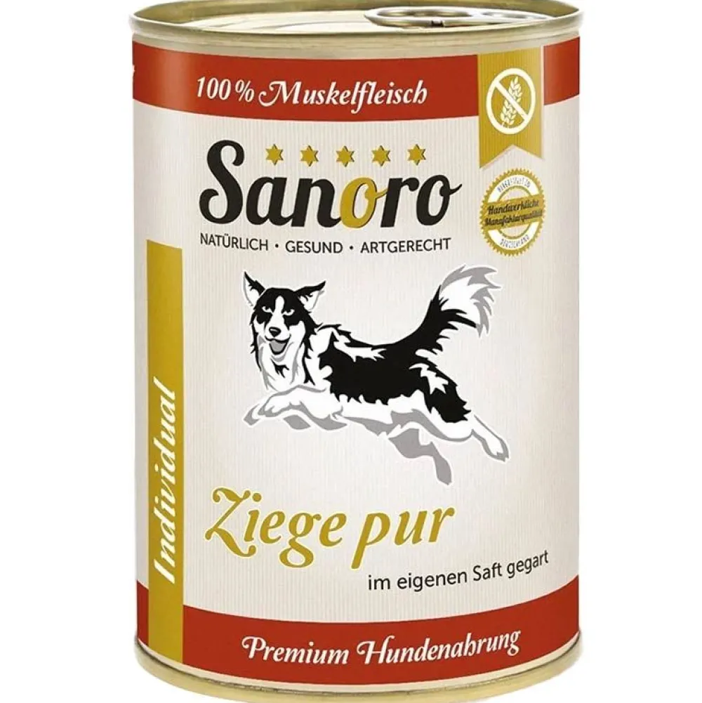 Sanoro>Futterfreund Sanoro Pures Muskelfleisch Ziege pur 400g