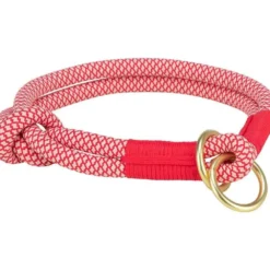 Halsbänder, Leinen & Geschirre>Futterfreund Soft Rope Zug-Stopp-Halsband, rot-creme