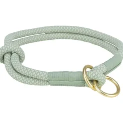 Halsbänder, Leinen & Geschirre>Futterfreund Soft Rope Zug-Stopp-Halsband, salbei-mint